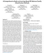 0222会议论文A-Comprehensive-Study-on-Learning-Based-PE-Malware-Family-Classification-Methods